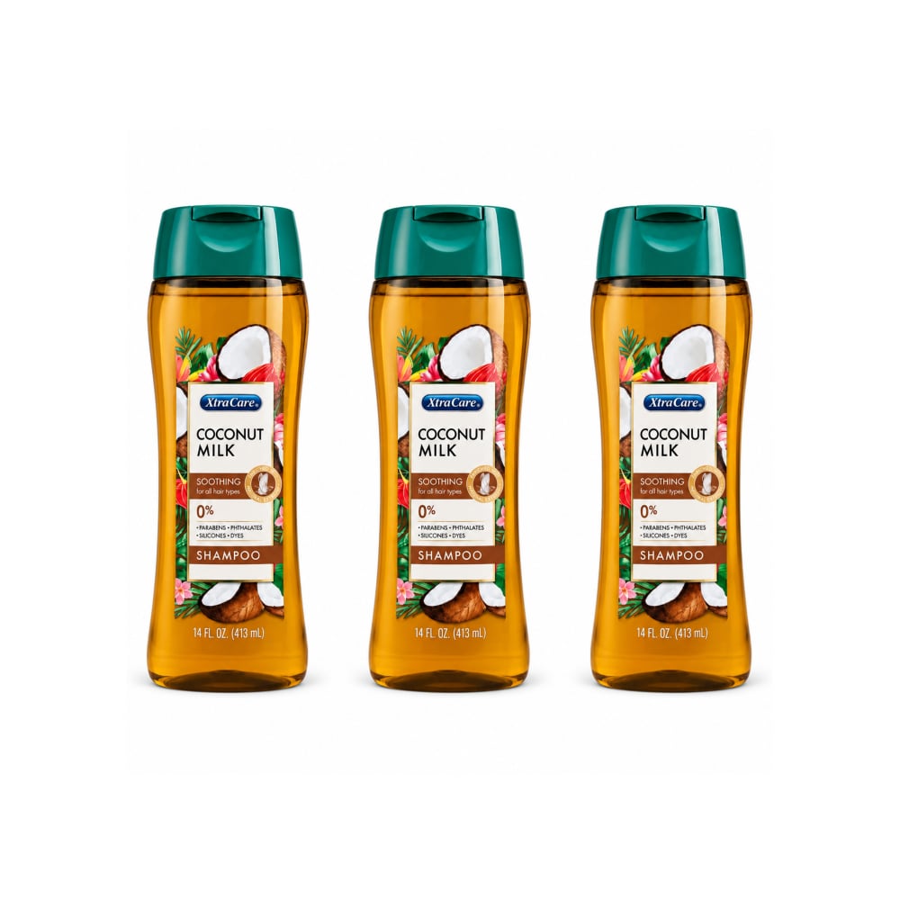 Champú de leche de coco XtraCare (3 x 413 ml) - Imagen 1