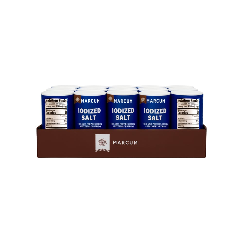 Sal yodada Marcum (12 x 737 g / 1.6 lb ) - Imagen 1