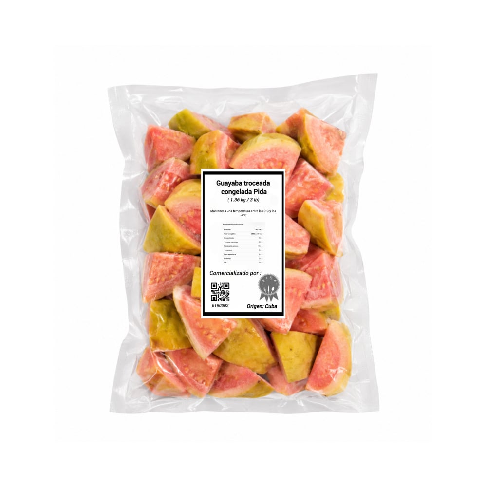 Guayaba troceada congelada PIDA (1.36 kg / 3 lb) - Imagen 1