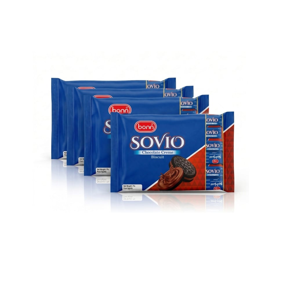 Galletas Sovio con crema de chocolate Bonn (4 x 360 g / 12.7 oz) - Imagen 1