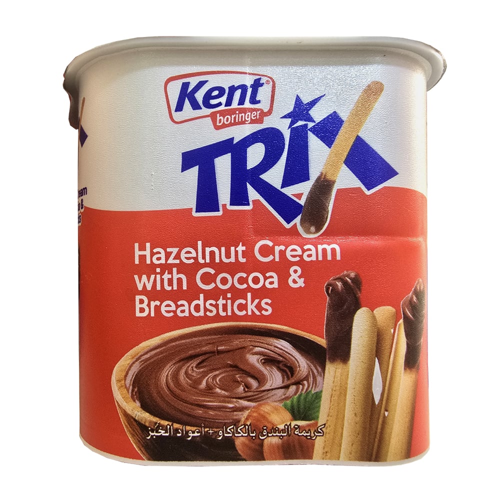 Crema de avellanas con cacao y palitos de pan Kent boringer (56 g / 1.97 oz) - Imagen 1