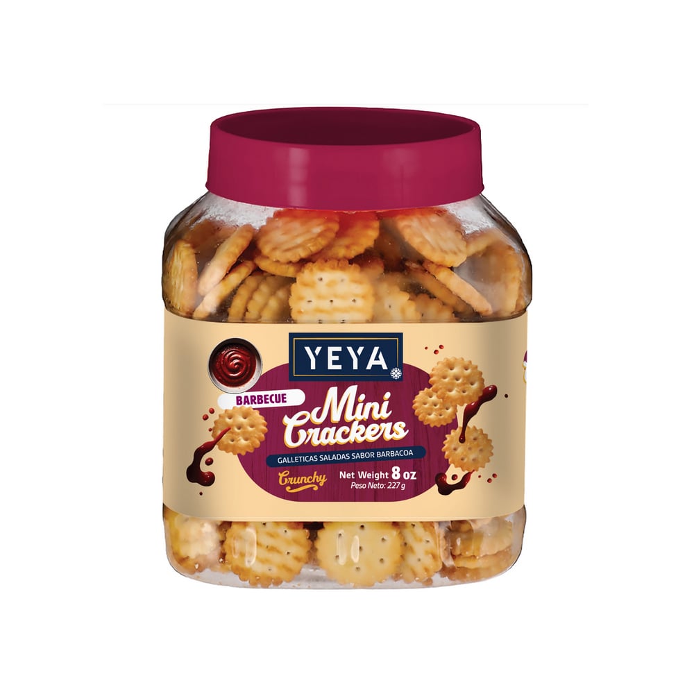 Galleticas saladas sabor barbacoa YEYA (227 g / 8 oz) - Imagen 1