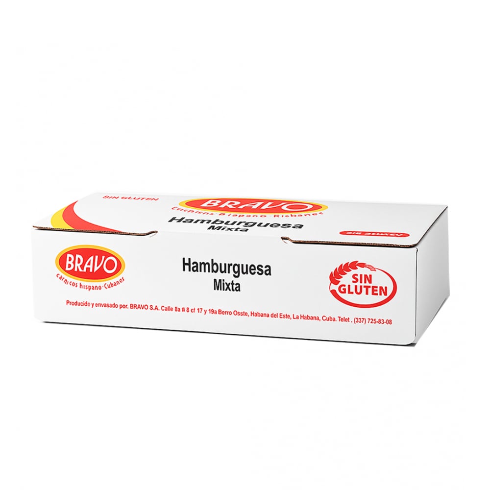 Hamburguesa mixta de cerdo y ave Bravo (1.14 kg / 2.51 lb) - Imagen 1