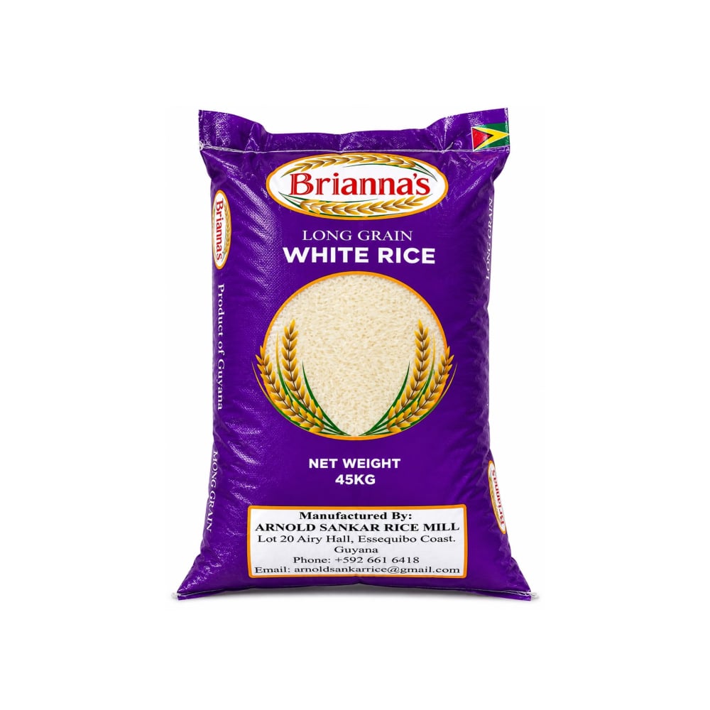 Arroz Blanco de Grano Largo Brianna’s (45 kg / 99 lb) - Imagen 1