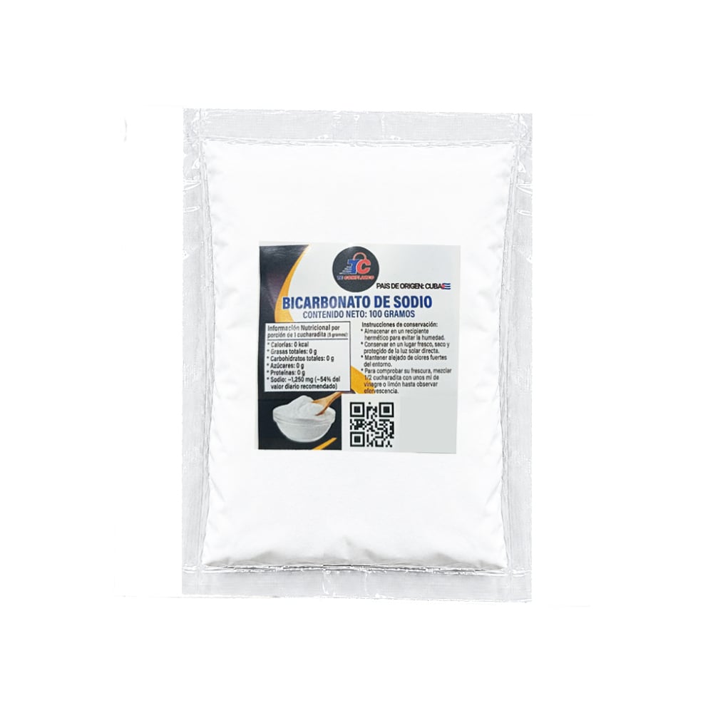Bicarbonato de sodio Te Complazco (100 g / 3.53 oz) - Imagen 1