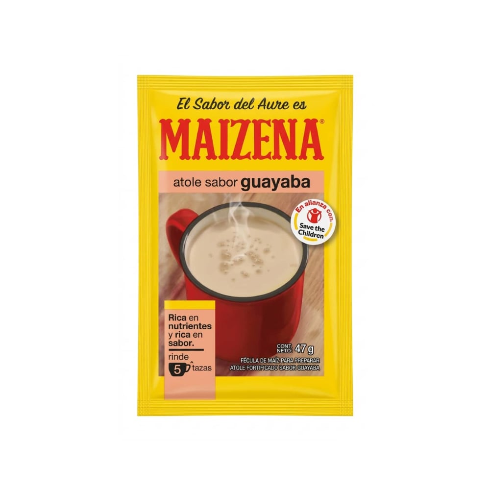 Fécula de maíz para preparar atole sabor guayaba Maizena (47 g / 1.65 oz) - Imagen 1