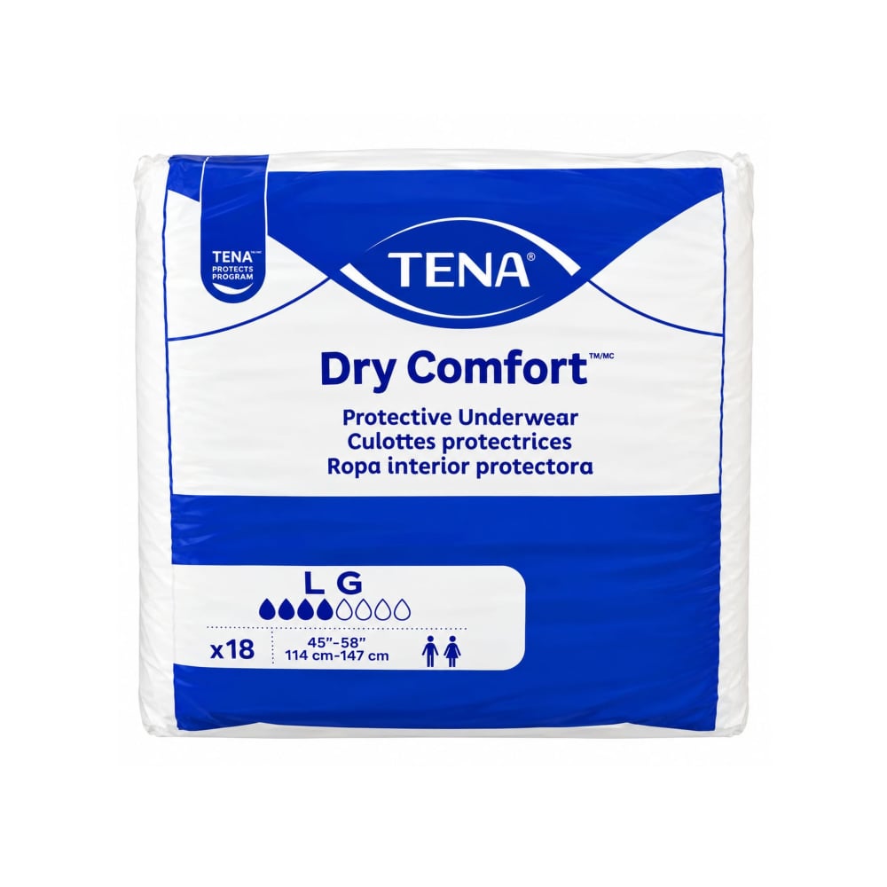 Pañales desechables para adultos talla L Dry Confort Tena (18 U) - Imagen 1