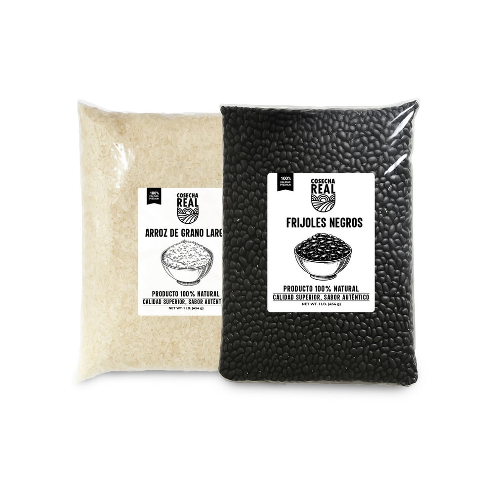 Frijoles negros + Arroz de grano largo Cosecha Real #4 - Imagen 1