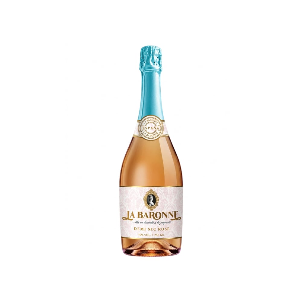 Vino rosado espumoso Demi Sec La Baronne (750 ml) - Imagen 1