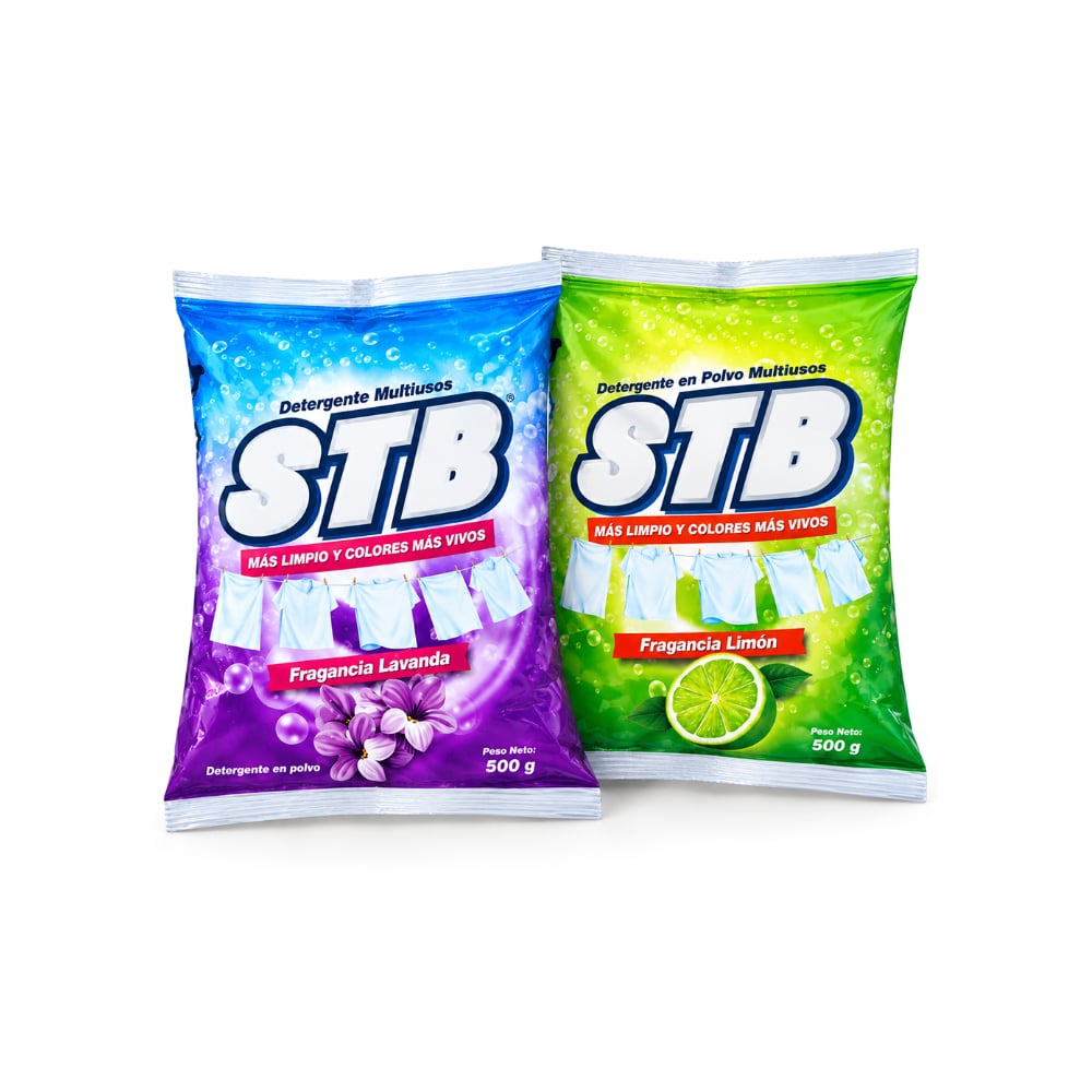 Combo de detergentes en polvo STB #4: Detergente en polvo fragancia a lavanda + Detergente en polvo fragancia a limón - Imagen 1