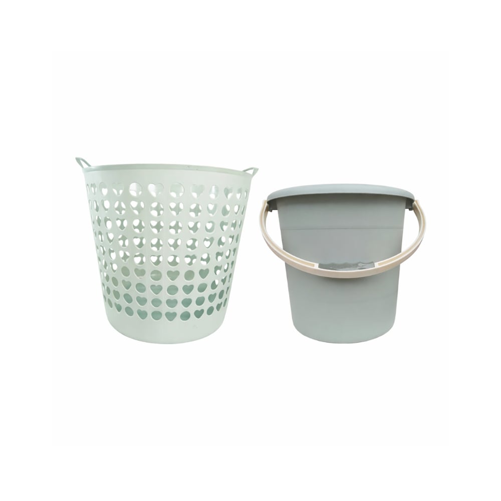 Combo Cesto para la ropa + Cubo P53 35 cm - Imagen 1