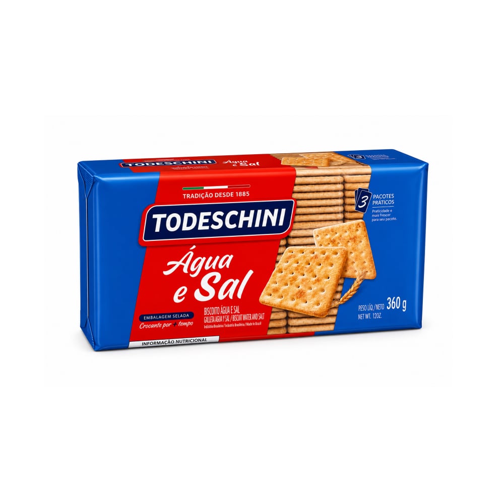 Galletas agua y sal Todeschini (360 g / 12 oz) - Imagen 1