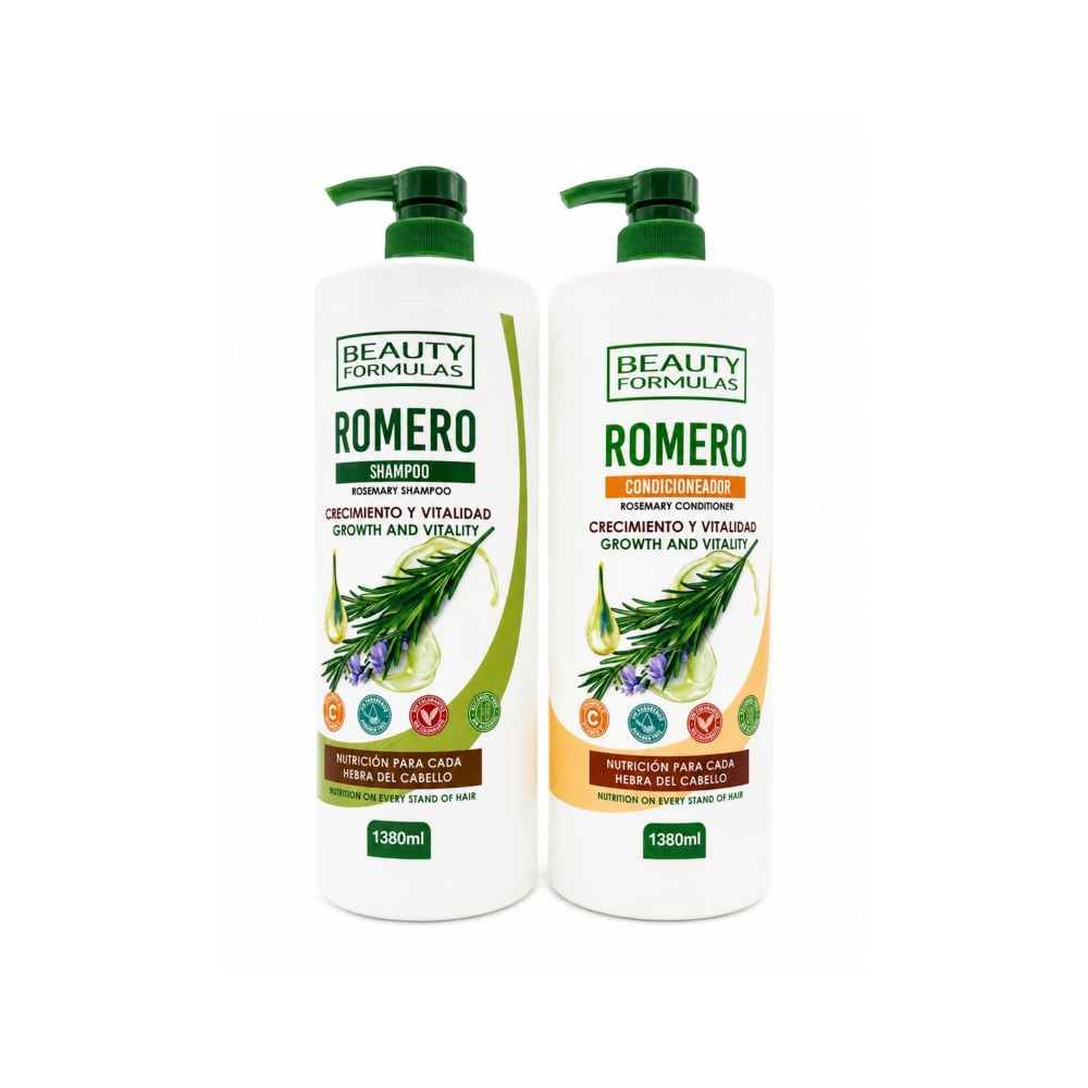 Juego de champú y acondicionador de romero para crecimiento y vitalidad Beauty Formulas 1380 ml/ 46.66 oz - Imagen 1