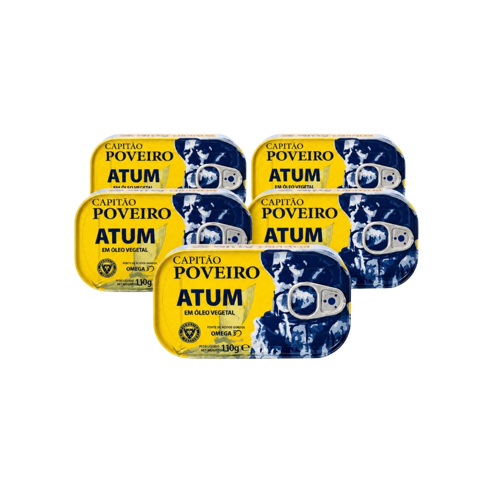 Pack Ahorro Atún en aceite vegetal Capitán Poveiro (110 g) - Imagen 1