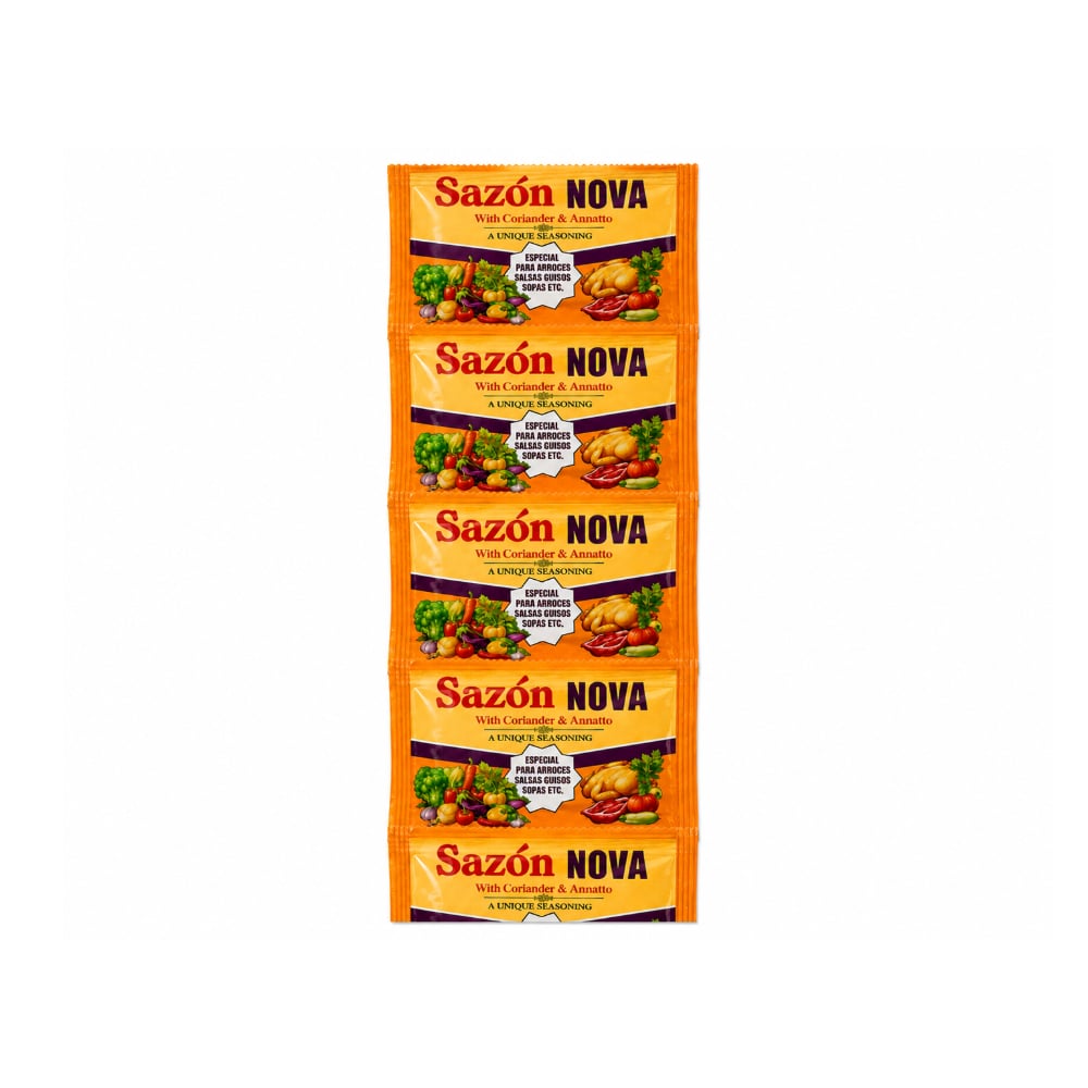 Sazón con cilantro y achiote Nova (25 g) - Imagen 1