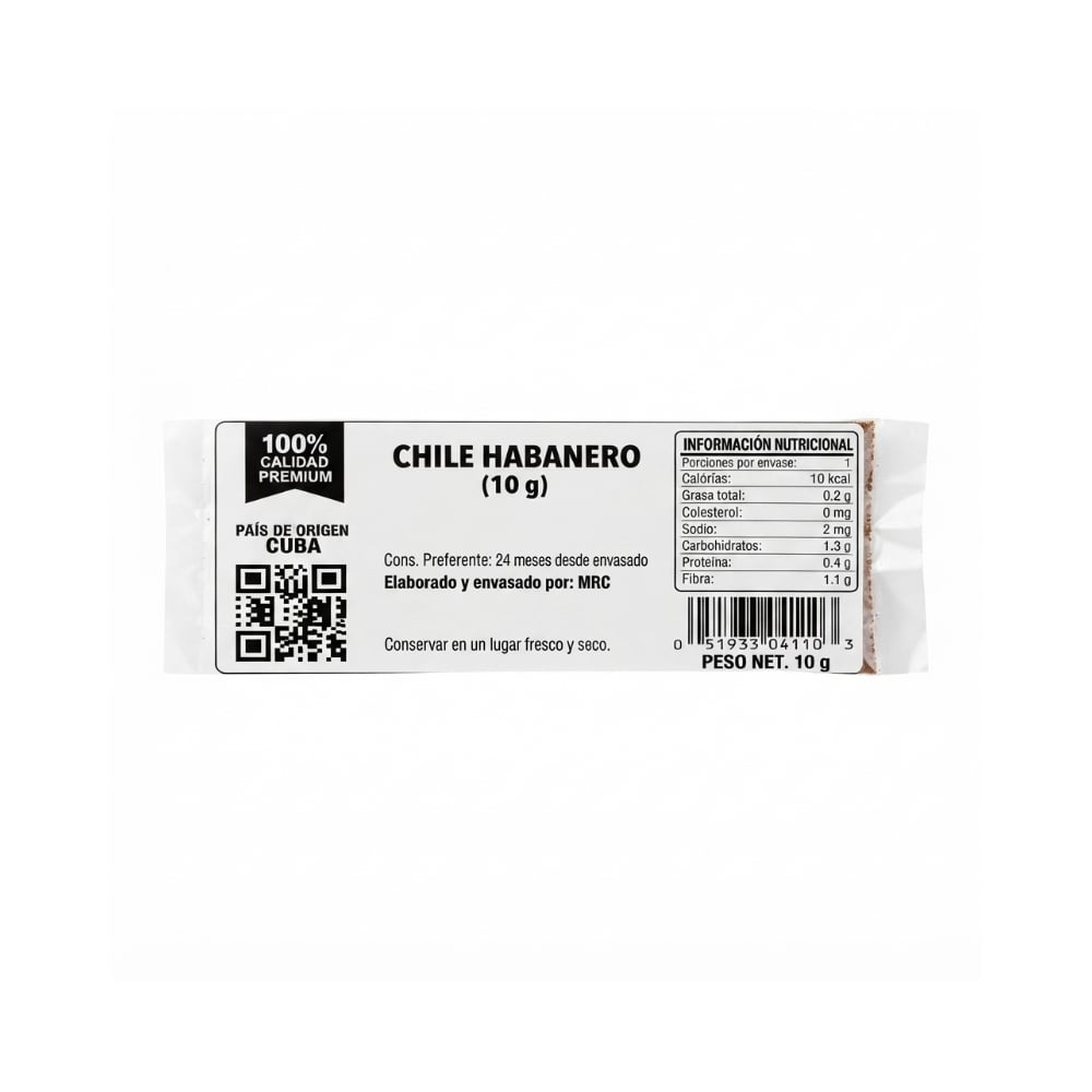 Chile Habanero en Polvo MRC (10 g) - Imagen 1