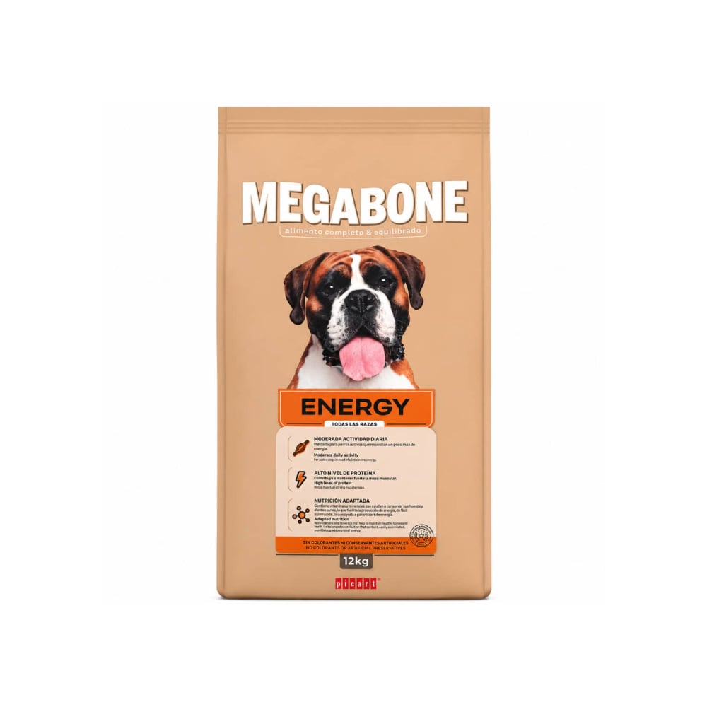 Pienso para perros adultos Energy Megabone (12 kg / 26.4 lb) - Imagen 1