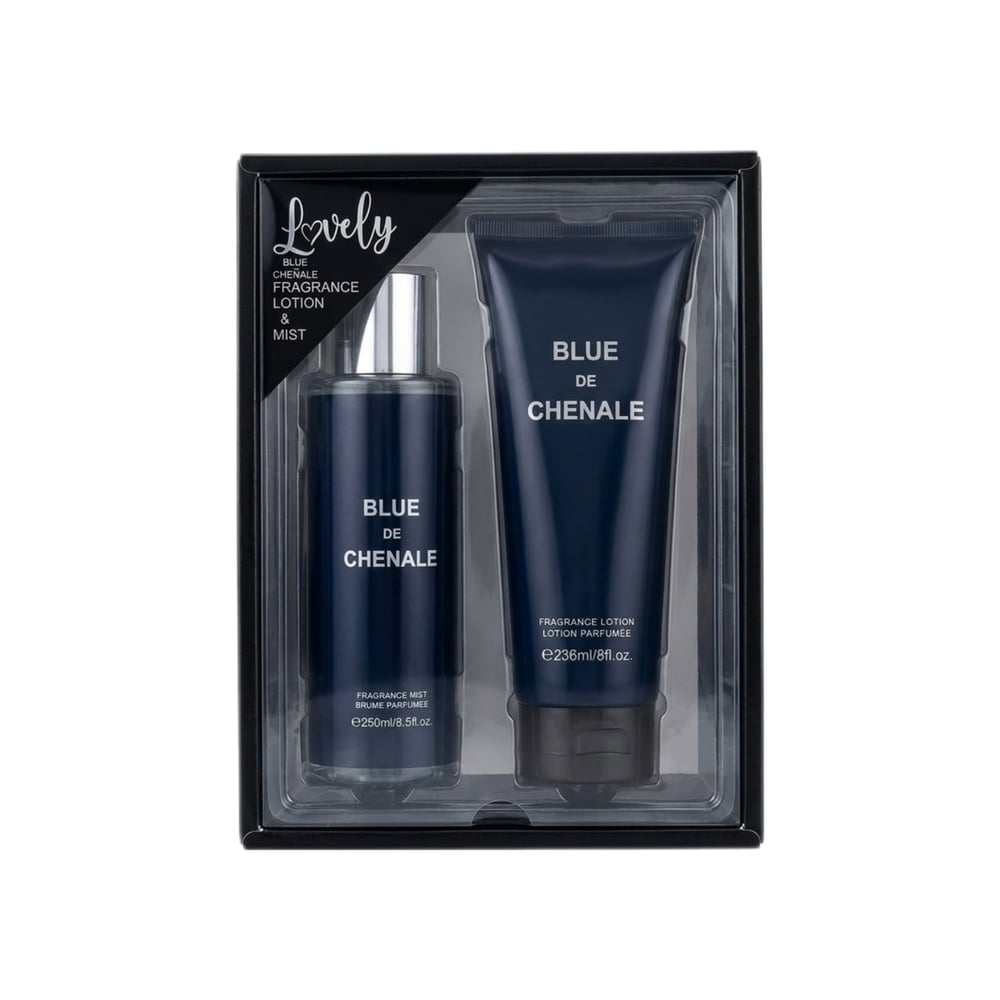 Kit de colonia y crema Blue de Chenale - Imagen 1