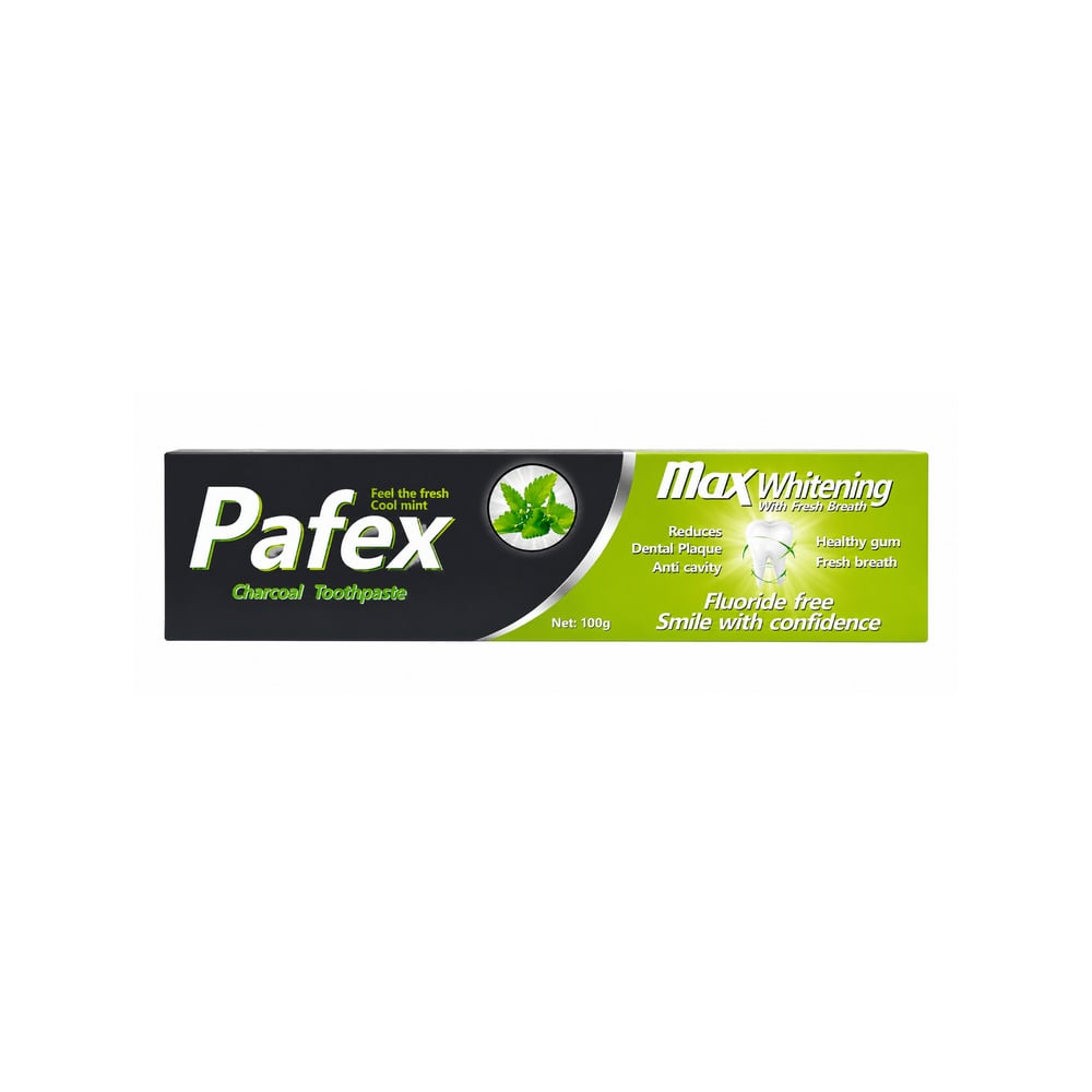 Pasta dental con carbón sabor a menta Pafex (100 g / 3.52 oz) - Imagen 1