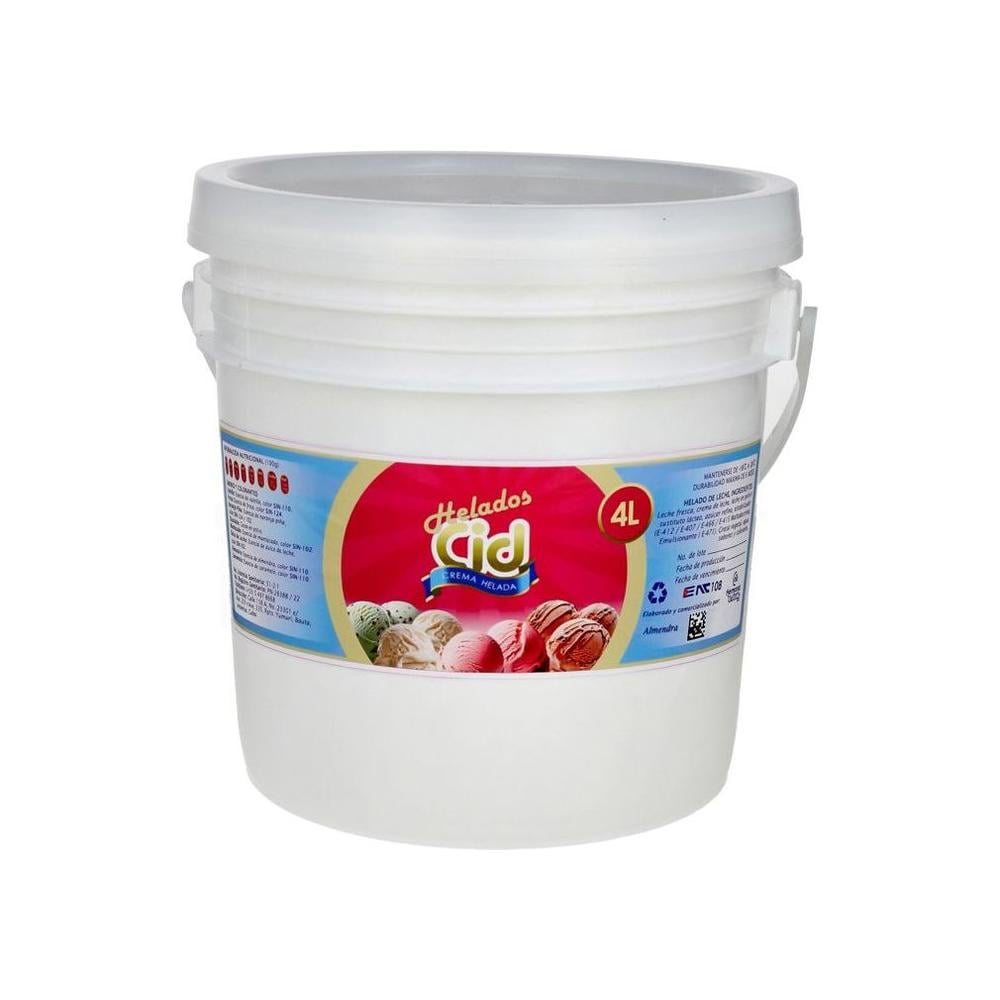 Helado sabor almendra CID (4 L) - Imagen 1