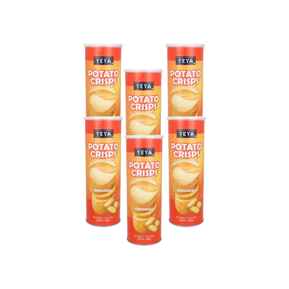 Papas fritas crujientes sabor original YEYA (6 X 160 g / 5.64 oz) - Imagen 1