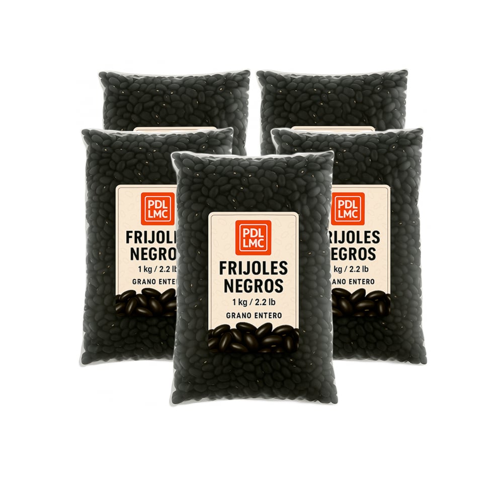 Frijoles negros (5 x 1 kg / 2.2 lb) - Imagen 1