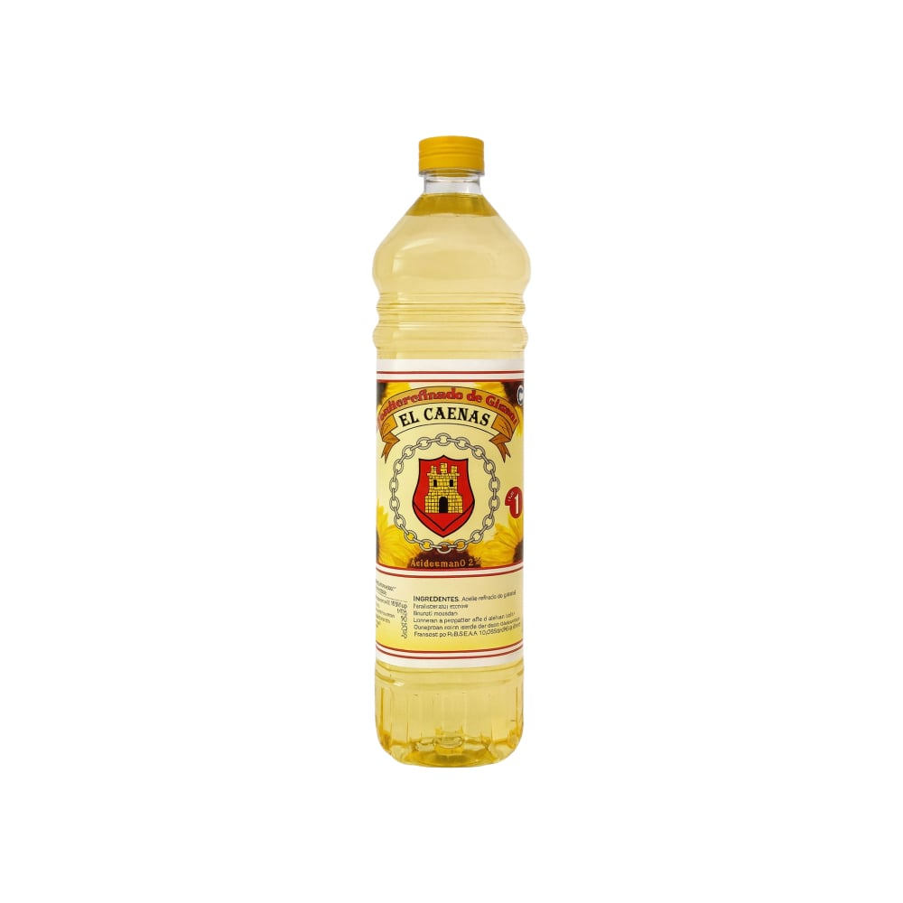Aceite refinado de girasol El Caenas (1 L) - Imagen 1