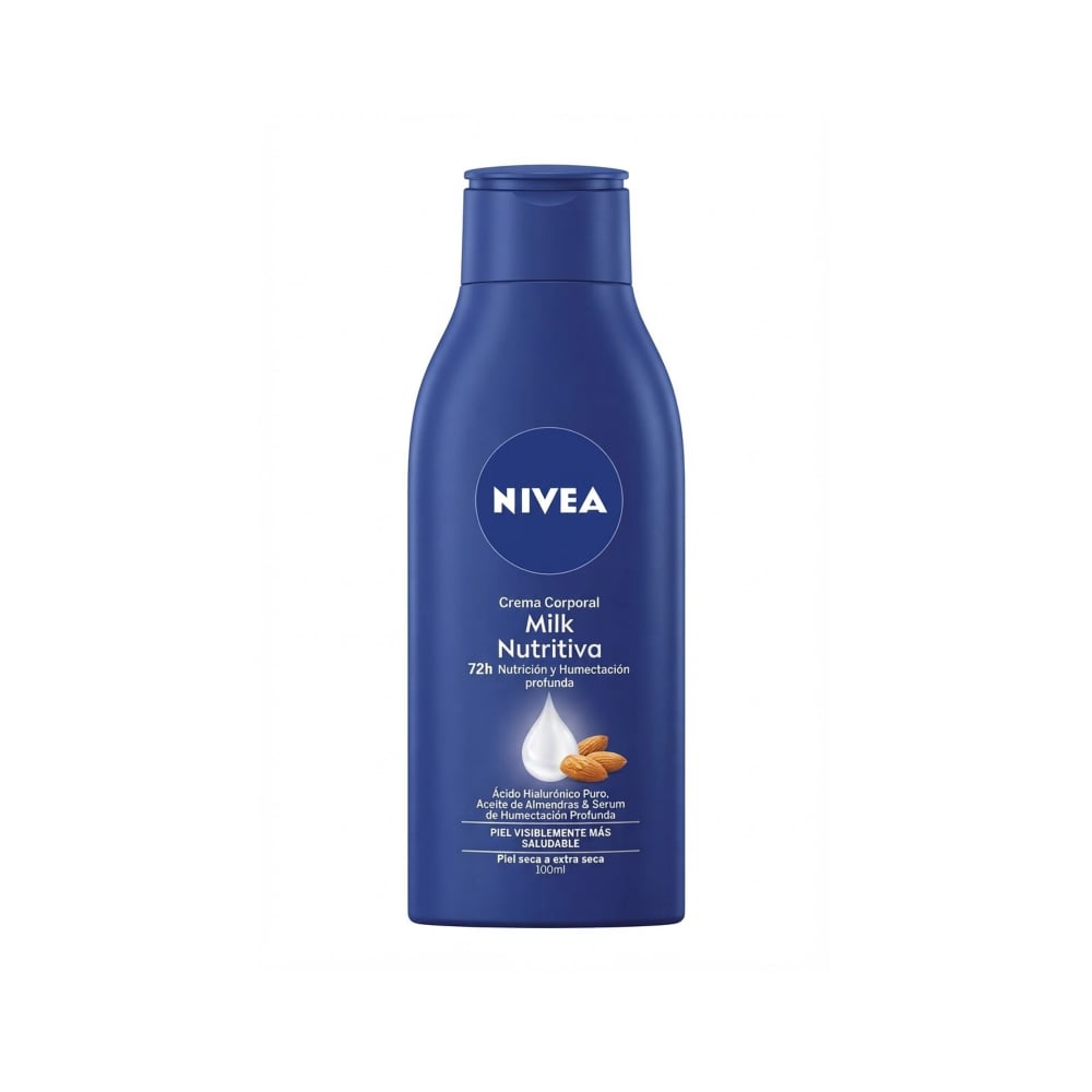 Crema corporal 72h Milk Nutritiva Nivea (100 ml) - Imagen 1