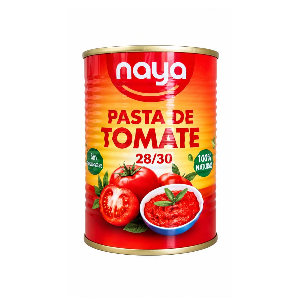 Pasta de tomate doble concentrada Naya (400 g / 14.11 oz) - Imagen 1