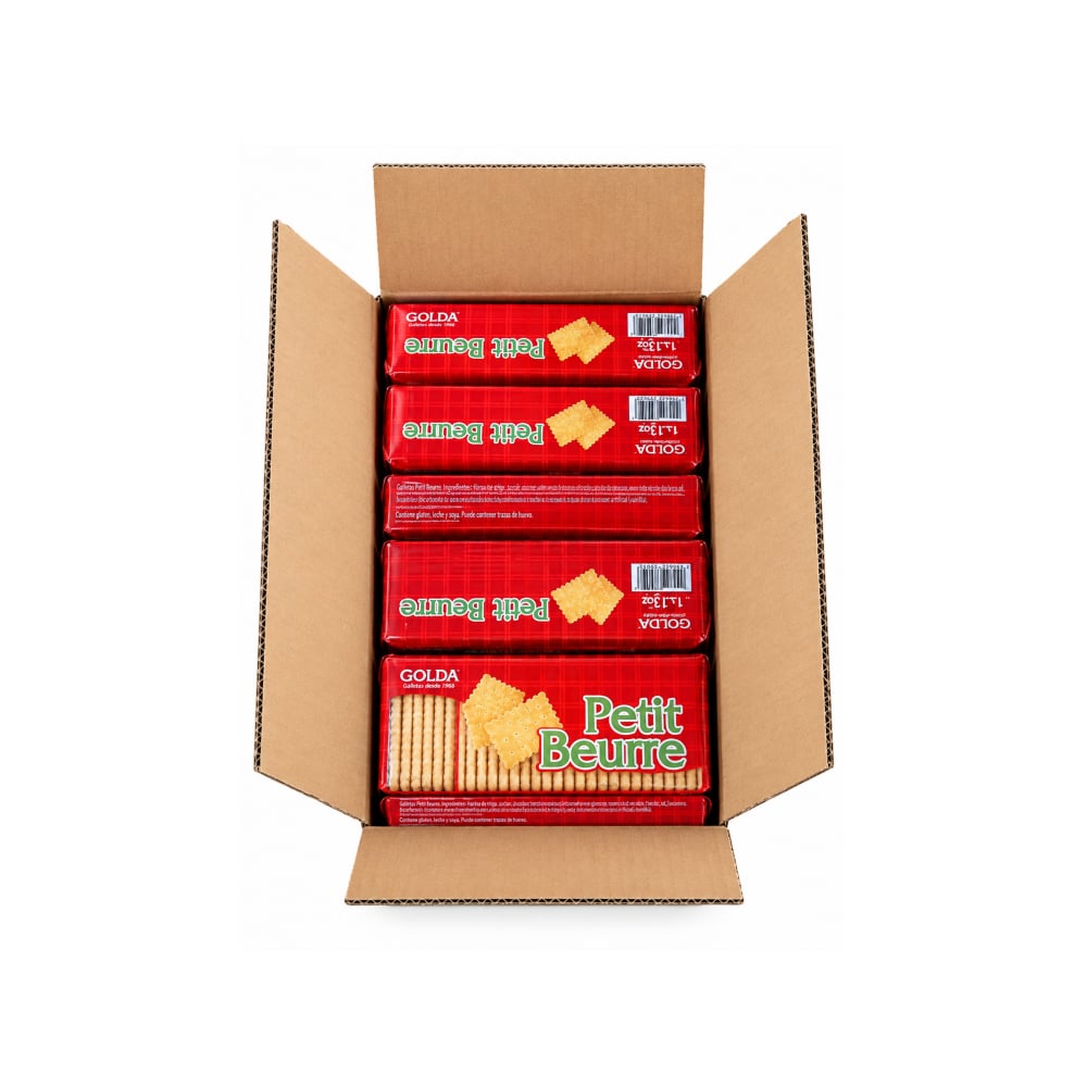 Galletas lechosas Petit Beurre Golda (12 x 180 g / 6.34 oz) - Imagen 1