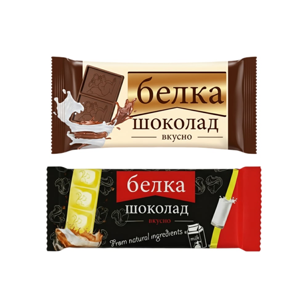 Barras Bkycho sabor chocolate y chocolate blanco - Imagen 1