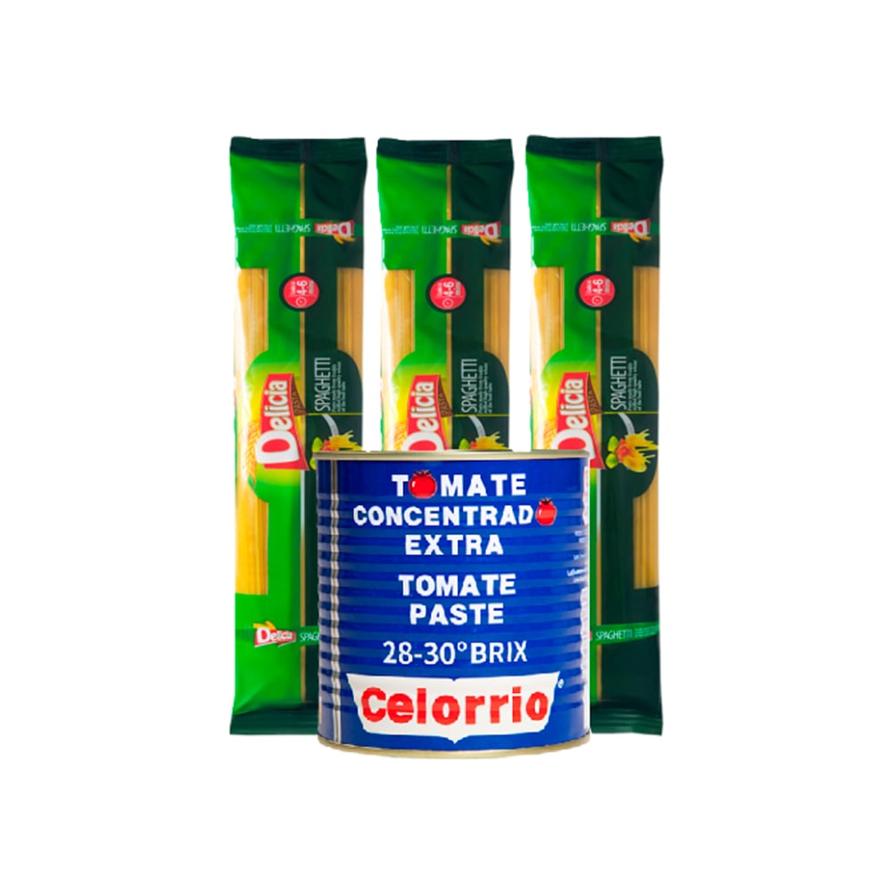 Pasta de tomate concentrado extra + Espaguetis - Imagen 1