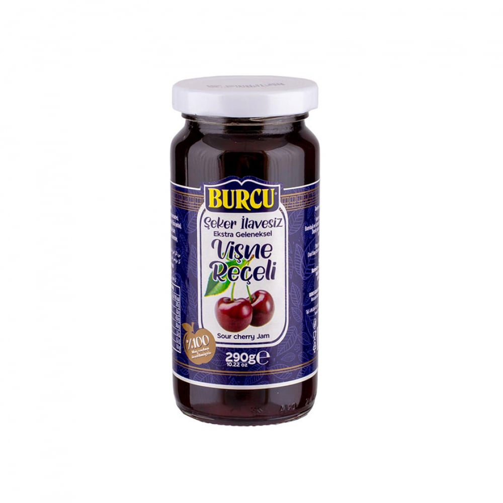 Mermelada de guinda sin azúcar añadida Burcu (290 g / 10.23 oz) - Imagen 1