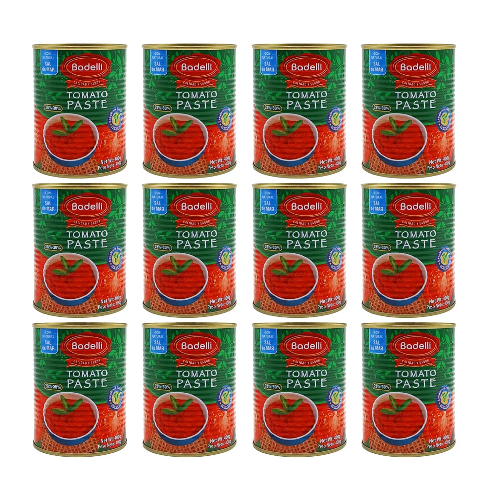 Pasta de tomate Badelli (12 x 400 g / 14.10 oz) - Imagen 1