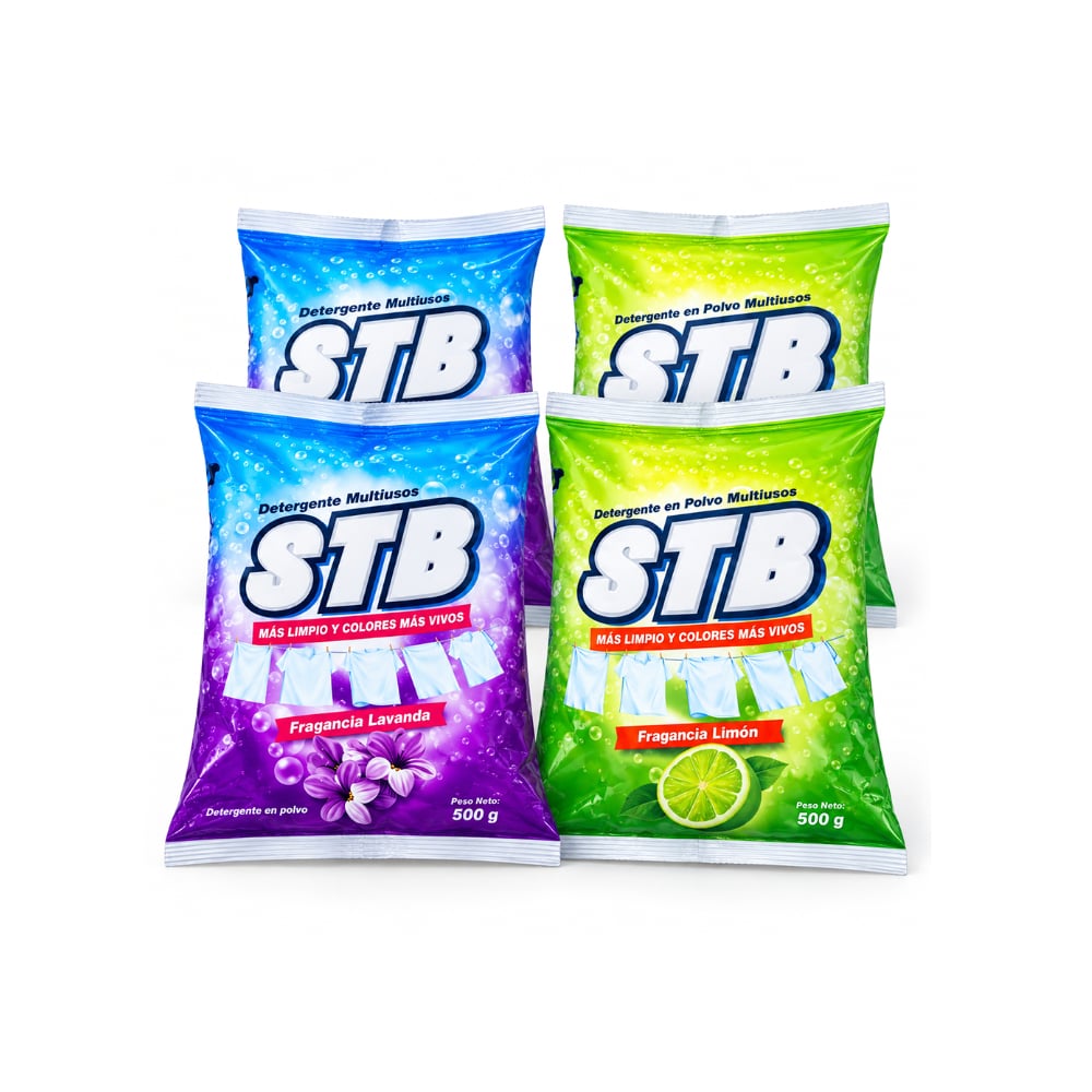 Combo de detergentes en polvo STB #5: Detergente en polvo fragancia a lavanda + Detergente en polvo fragancia a limón - Imagen 1