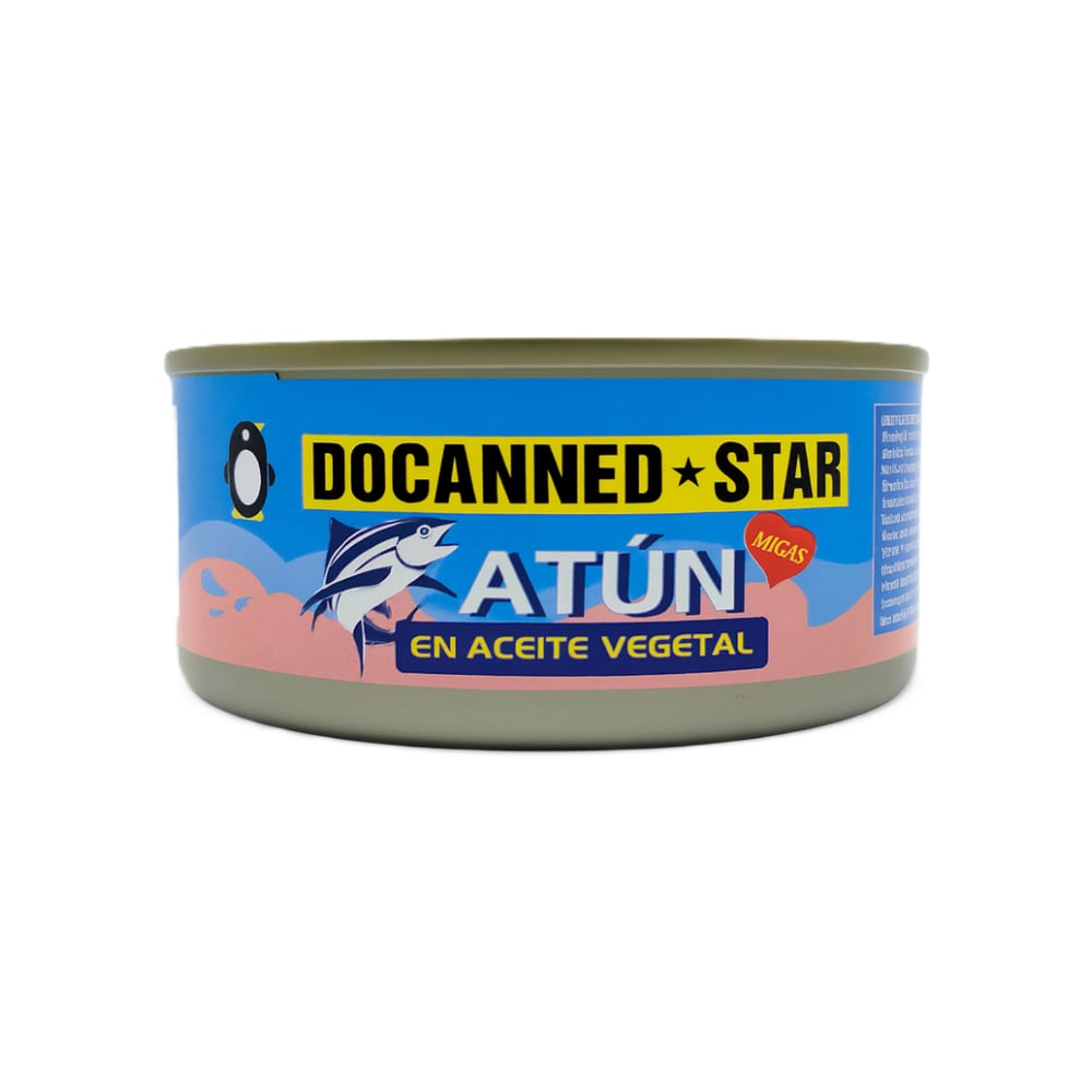 Atún en aceite vegetal Docanned Star (140 g / 4.9 oz) - Imagen 1