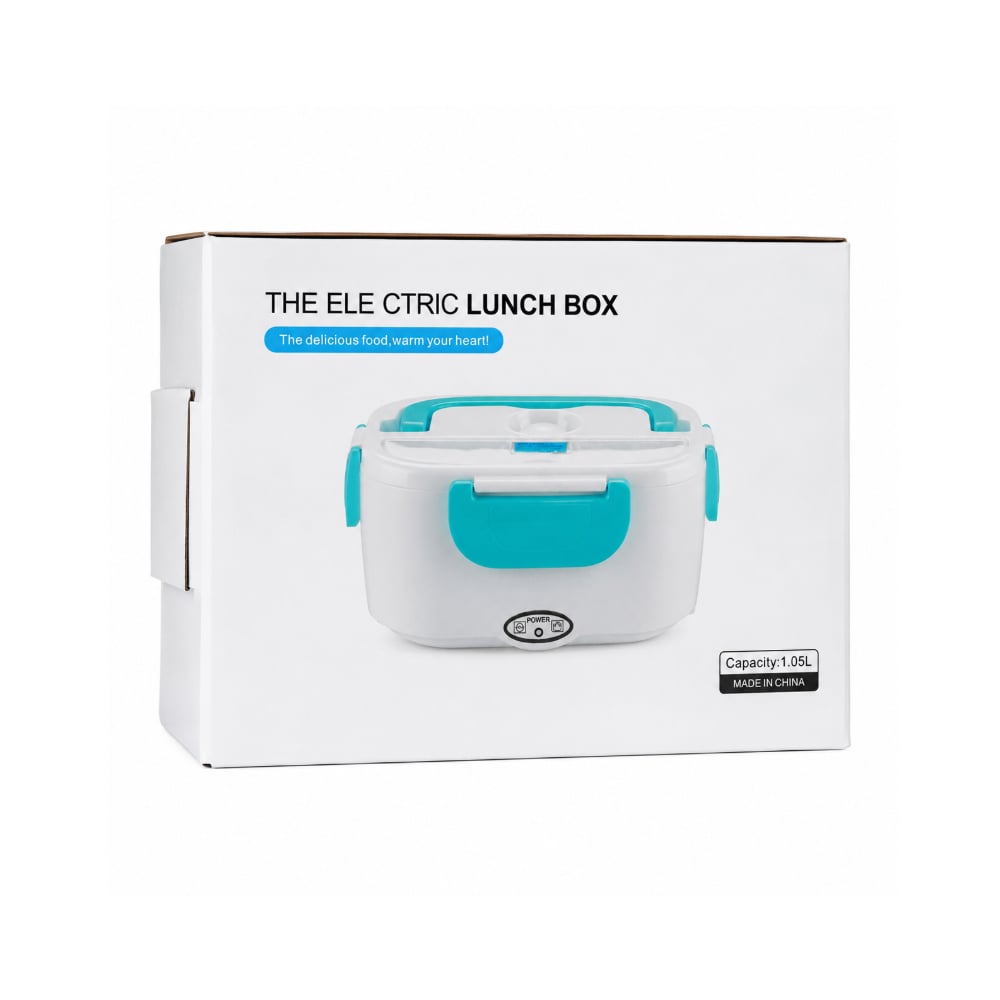 Lonchera Eléctrica Portátil con recipiente color azul 1.05 L MRC JC264-1 - Imagen 1