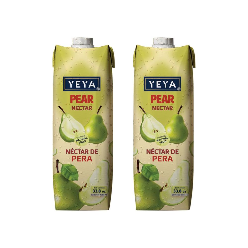Néctar de pera YEYA (2 x 1 L / 33.8 fl oz) - Imagen 1