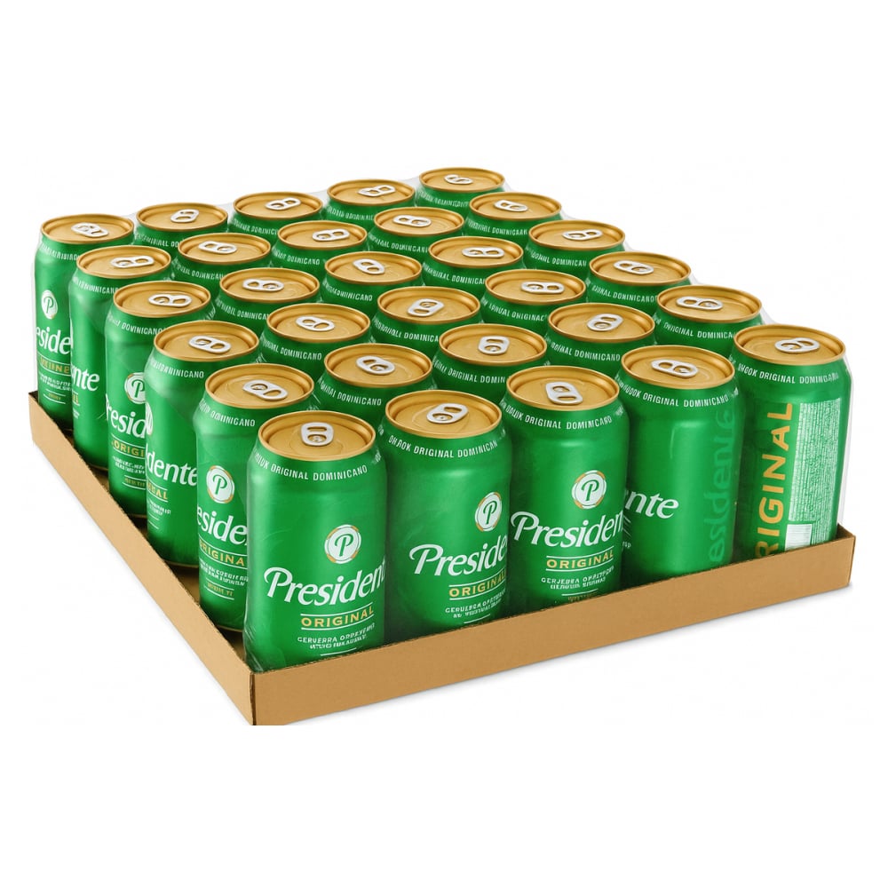 Caja de cerveza Presidente (24 x 355 ml / 12 oz) - Imagen 1