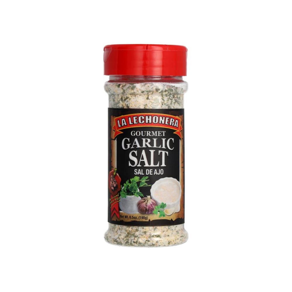 Sazón Sal de ajo Gourmet La Lechonera (190 g / 6.5 oz) - Imagen 1