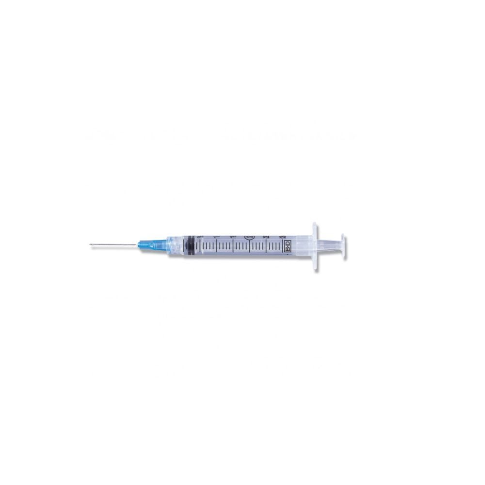 Jeringa Medica Luer-Lok 3 ml con aguja 25G x 1 1/2’‘ BD Plastipak - Imagen 1