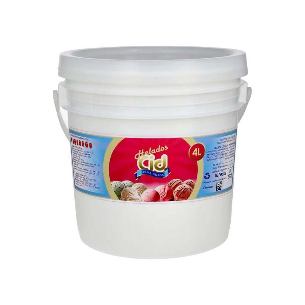 Helado sabor chocolate CID (4 L) - Imagen 1