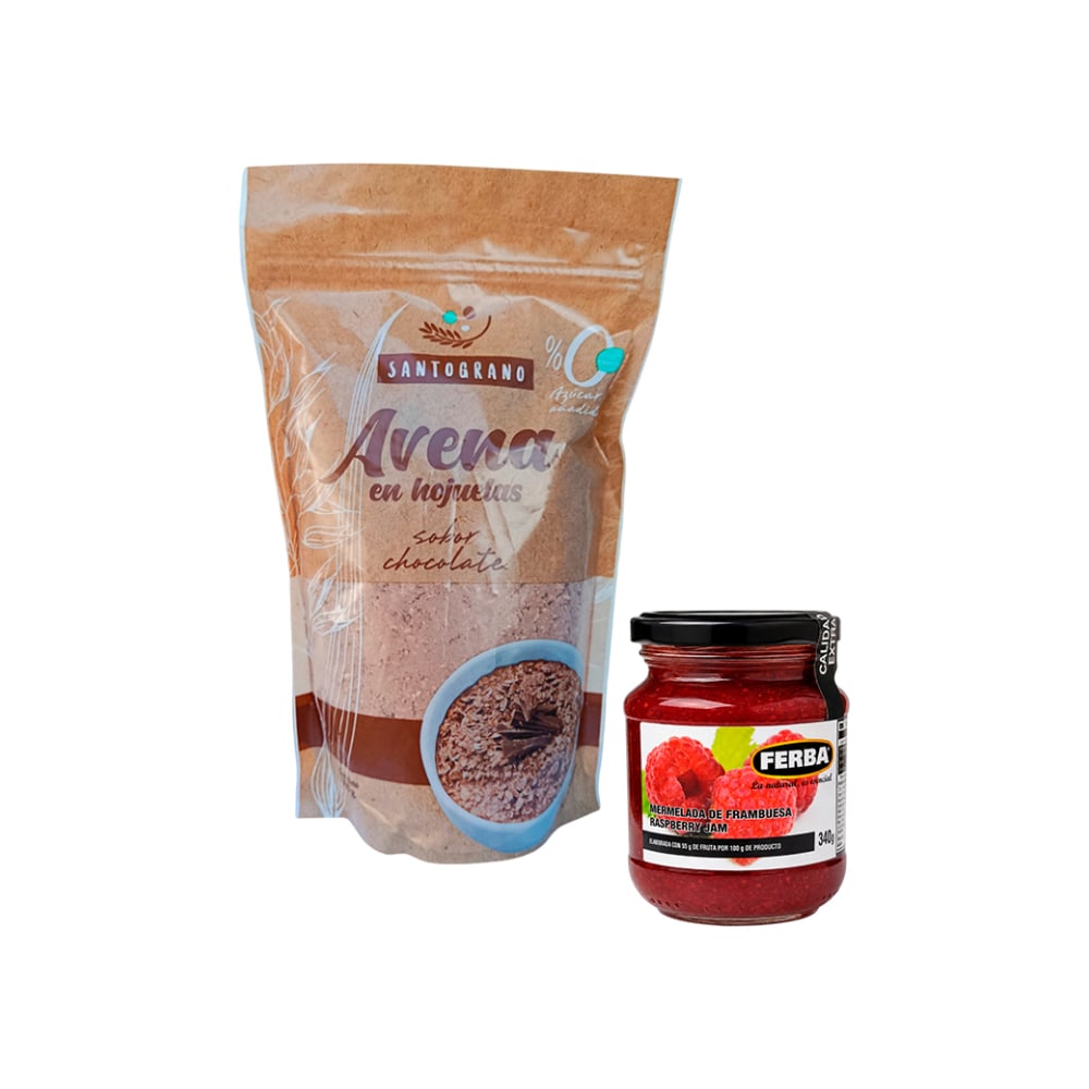 Combo: Avena Chocolate + Mermelada Frambuesa - Imagen 1