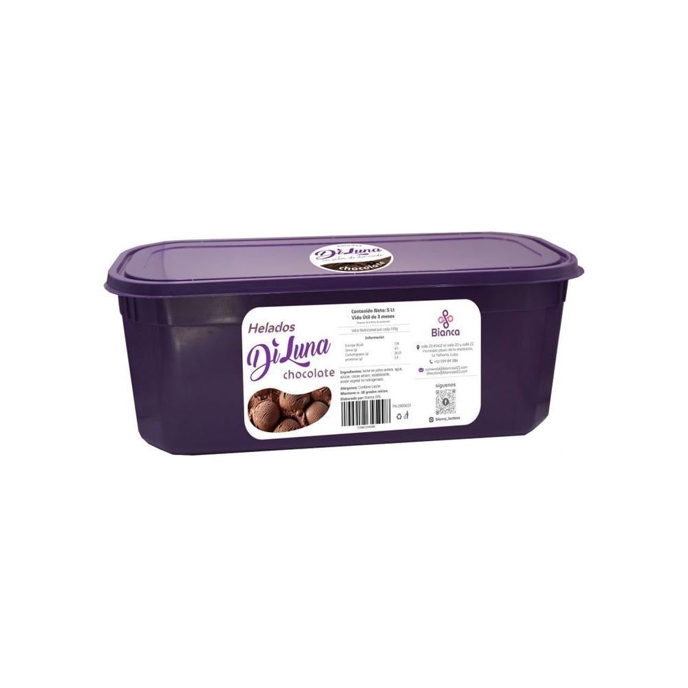 Helado sabor chocolate DiLuna (5 L) - Imagen 1