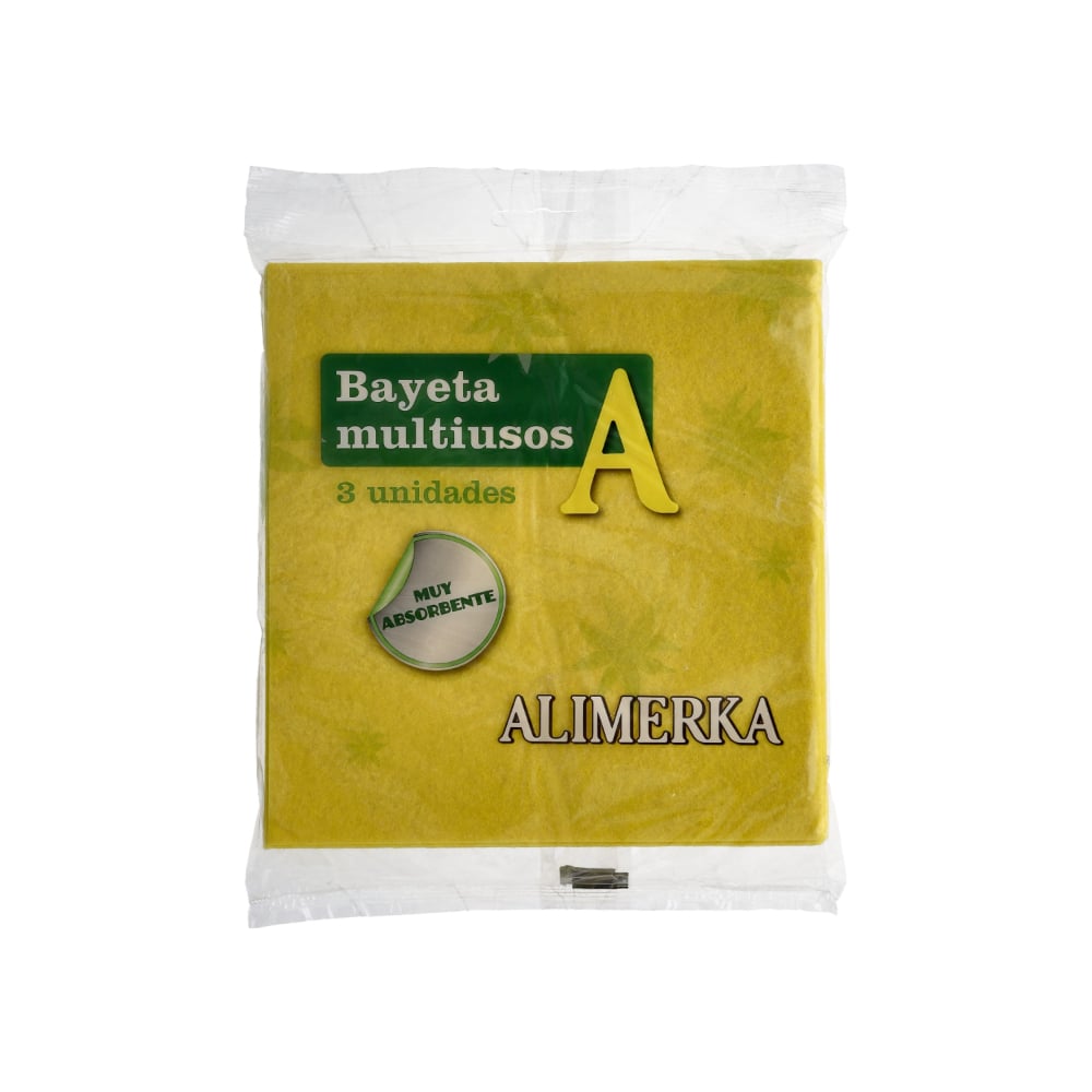 Bayeta multiusos amarilla Alimerka (3 U) - Imagen 1