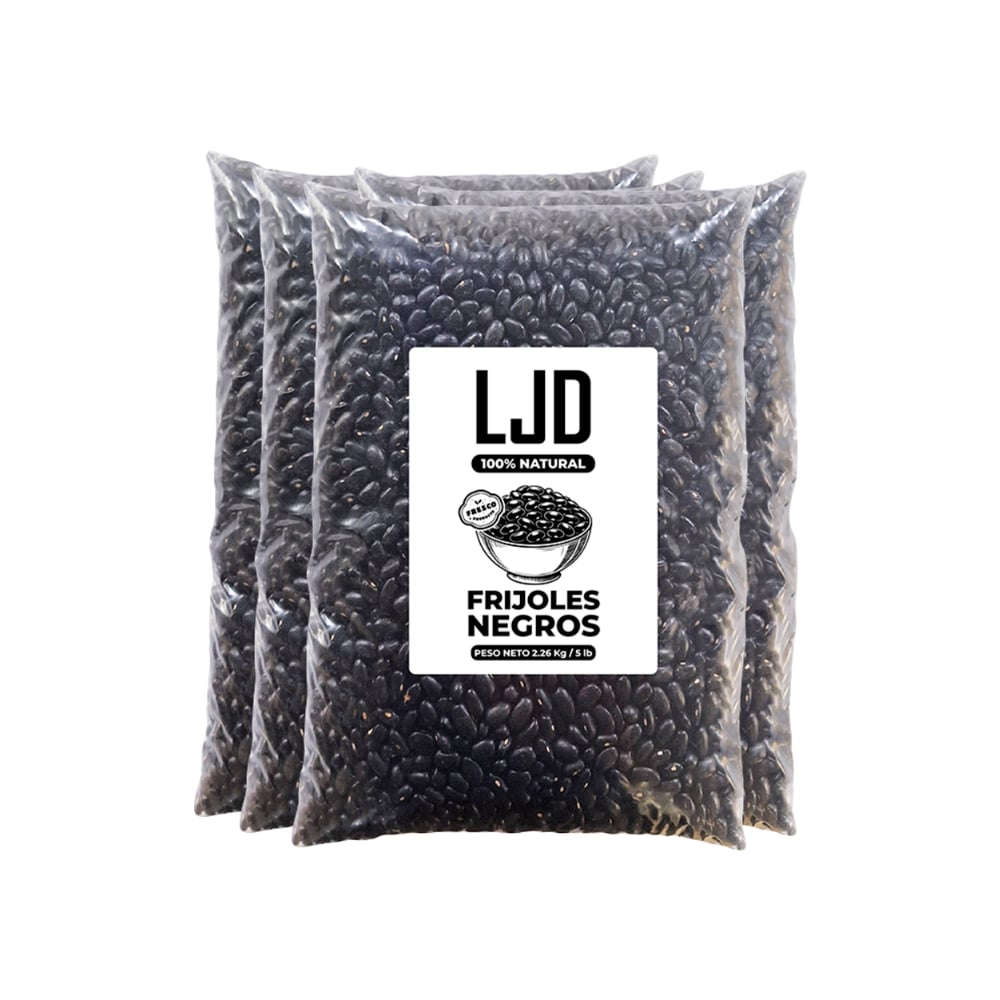 Frijoles negros LJD (4 x 2.26 kg / 5 lb) - Imagen 1