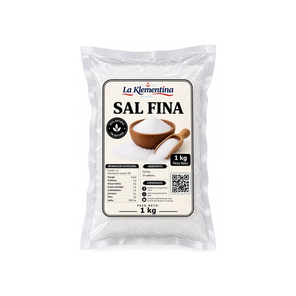 Sal fina La Klementina (1 kg / 2.2 lb) - Imagen 1