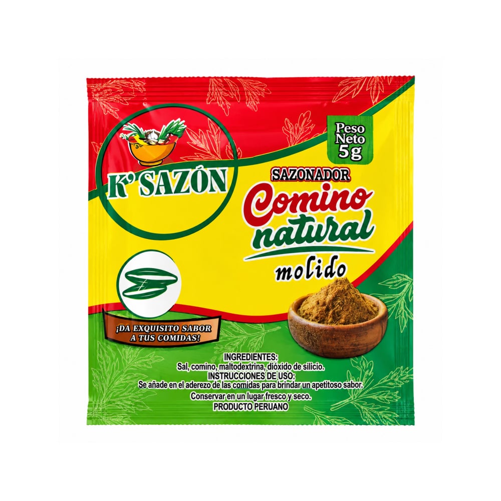 Comino natural molido K´sazón (5 g / 0.17 oz) - Imagen 1