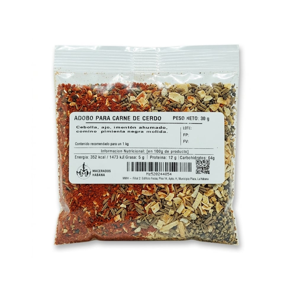 Adobo para carne de cerdo Macerados Habana (30 g / 1.06 oz) - Imagen 1