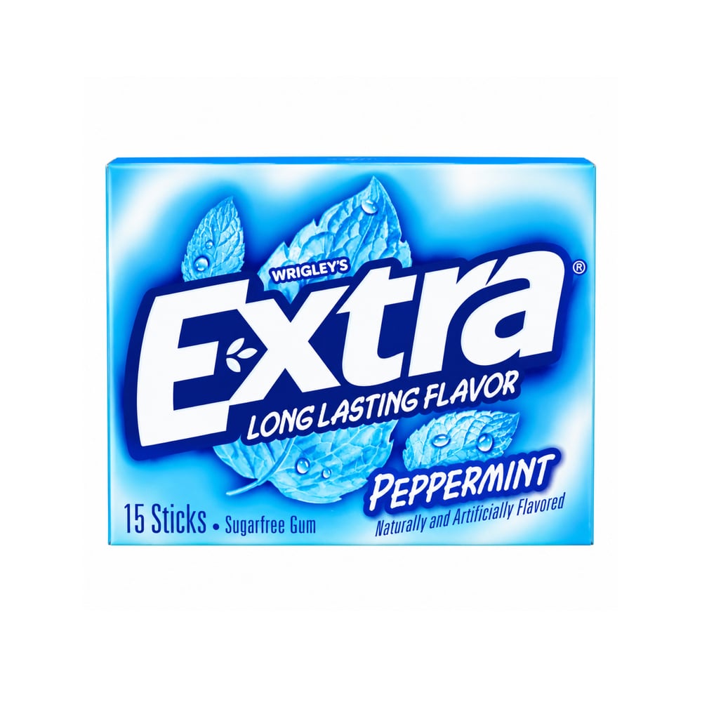 Chicle sin azúcar sabor a menta Wrigley's (15 U) - Imagen 1